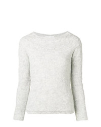 grauer Pullover mit einem Rundhalsausschnitt von Blugirl