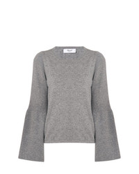 grauer Pullover mit einem Rundhalsausschnitt von Blugirl