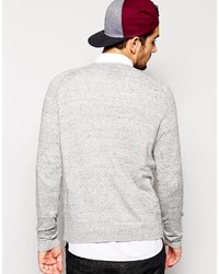 grauer Pullover mit einem Rundhalsausschnitt von Asos