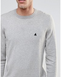 grauer Pullover mit einem Rundhalsausschnitt von Asos