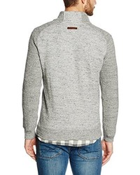 grauer Pullover mit einem Rundhalsausschnitt von camel active