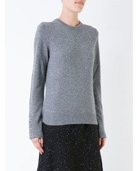 grauer Pullover mit einem Rundhalsausschnitt von Michael Kors Collection