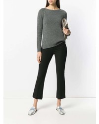 grauer Pullover mit einem Rundhalsausschnitt von 'S Max Mara