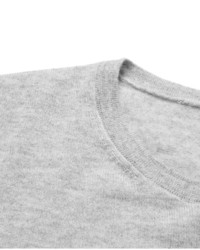 grauer Pullover mit einem Rundhalsausschnitt von J.Crew