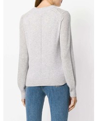 grauer Pullover mit einem Rundhalsausschnitt von Rag & Bone