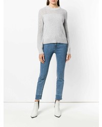 grauer Pullover mit einem Rundhalsausschnitt von Rag & Bone