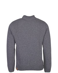 grauer Pullover mit einem Rundhalsausschnitt von Chiemsee