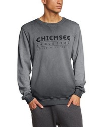 grauer Pullover mit einem Rundhalsausschnitt von Chiemsee
