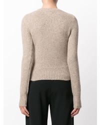 grauer Pullover mit einem Rundhalsausschnitt von Isabel Marant