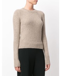 grauer Pullover mit einem Rundhalsausschnitt von Isabel Marant