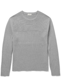 grauer Pullover mit einem Rundhalsausschnitt von Club Monaco