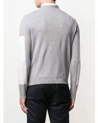 grauer Pullover mit einem Rundhalsausschnitt von Emporio Armani