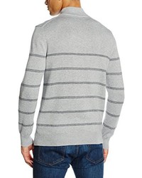 grauer Pullover mit einem Rundhalsausschnitt von Crew Clothing
