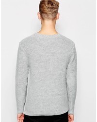 grauer Pullover mit einem Rundhalsausschnitt von Cheap Monday