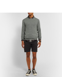 grauer Pullover mit einem Rundhalsausschnitt von J.Crew