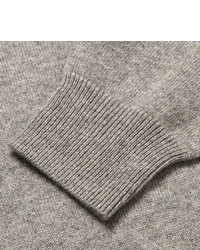 grauer Pullover mit einem Rundhalsausschnitt von J.Crew