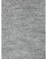 grauer Pullover mit einem Rundhalsausschnitt von Masscob