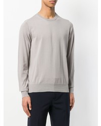 grauer Pullover mit einem Rundhalsausschnitt von Fay