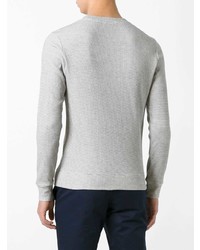 grauer Pullover mit einem Rundhalsausschnitt von A.P.C.