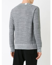 grauer Pullover mit einem Rundhalsausschnitt von N. Hoolywood