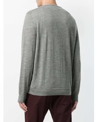 grauer Pullover mit einem Rundhalsausschnitt von Polo Ralph Lauren