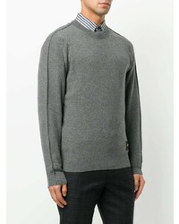 grauer Pullover mit einem Rundhalsausschnitt von Stella McCartney