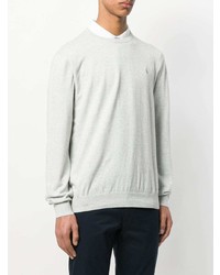 grauer Pullover mit einem Rundhalsausschnitt von Polo Ralph Lauren