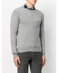 grauer Pullover mit einem Rundhalsausschnitt von Alex Mill