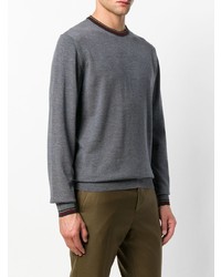grauer Pullover mit einem Rundhalsausschnitt von Etro