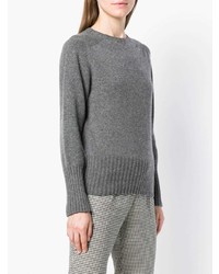 grauer Pullover mit einem Rundhalsausschnitt von Officine Generale