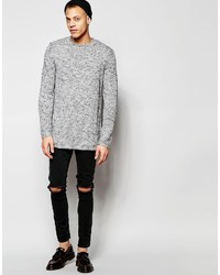 grauer Pullover mit einem Rundhalsausschnitt von Cheap Monday