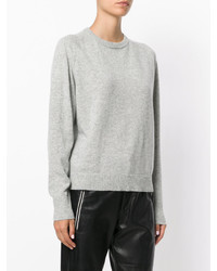 grauer Pullover mit einem Rundhalsausschnitt von Isabel Marant