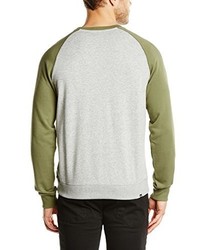 grauer Pullover mit einem Rundhalsausschnitt von DC Clothing