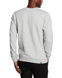 grauer Pullover mit einem Rundhalsausschnitt von DC Shoes