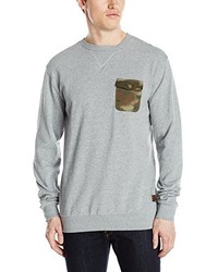 grauer Pullover mit einem Rundhalsausschnitt von DC Universe