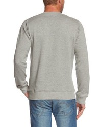 grauer Pullover mit einem Rundhalsausschnitt von Dickies