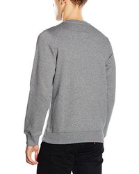 grauer Pullover mit einem Rundhalsausschnitt von Dickies