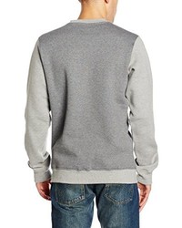grauer Pullover mit einem Rundhalsausschnitt von Dickies