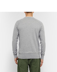 grauer Pullover mit einem Rundhalsausschnitt von Nonnative