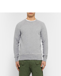 grauer Pullover mit einem Rundhalsausschnitt von Nonnative