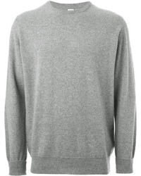 grauer Pullover mit einem Rundhalsausschnitt von E. Tautz