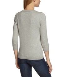 grauer Pullover mit einem Rundhalsausschnitt von Eddie Bauer