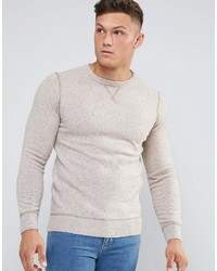 grauer Pullover mit einem Rundhalsausschnitt von Element