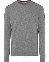 grauer Pullover mit einem Rundhalsausschnitt von Esprit