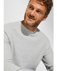 grauer Pullover mit einem Rundhalsausschnitt von Esprit