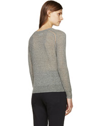 grauer Pullover mit einem Rundhalsausschnitt von Etoile Isabel Marant