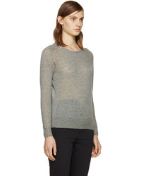 grauer Pullover mit einem Rundhalsausschnitt von Etoile Isabel Marant