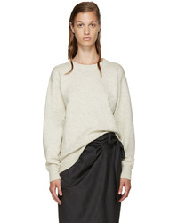 grauer Pullover mit einem Rundhalsausschnitt von Etoile Isabel Marant