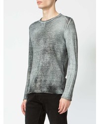 grauer Pullover mit einem Rundhalsausschnitt von Avant Toi