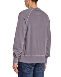 grauer Pullover mit einem Rundhalsausschnitt von Franklin & Marshall